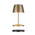 Lampa stołowa LED Seoul RC 2.2W, 250lm, 4400K (akumulator + ładowarka) szczotkowany złoty - 3