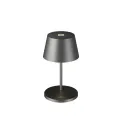 Lampa stołowa LED Seoul RC 2.2W, 250lm, 4400K (akumulator + ładowarka) szczotkowany grafitowy