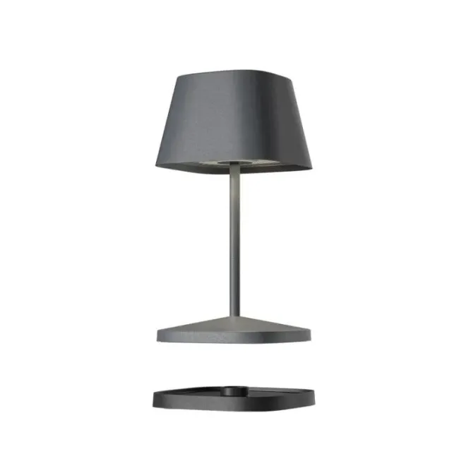 LED table lamp Neapel RC 2,2W 250lm 2200–3000K 4400mAh (battery + charger) anthracite