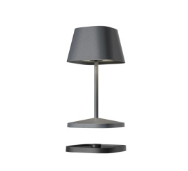 Lampa stołowa LED Neapel RC 2.2W, 250lm, 2200-3000K 4400mAh (akumulator + ładowarka) antracytowa