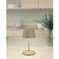 Lampa stołowa LED Seoul RC 2.2W, 250lm, 4400K (akumulator + ładowarka) beżowa  - 2