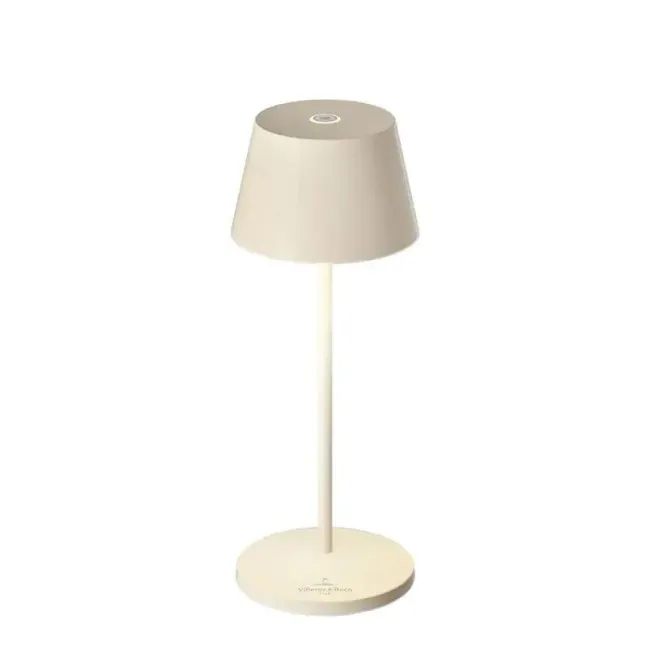 LED Table Lamp Seoul Micro RC 2,3W 252lm 2200–3000K (battery + charger) 20x7,5cm cream ceramic