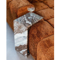 Stolik końcowy Tovek 36x25,5x56cm brązowy marmurowy - 2