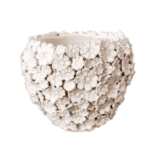 Osłonka na doniczkę Fiorinfiorello 24x20cm romiar L biała