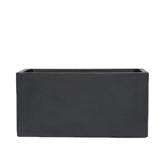 Donica Vannes prostokątna 80.5x37.5x37.5cm czarna L