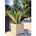 Donica Rodez kwadratowa 30x30x30cm kremowa M - 4