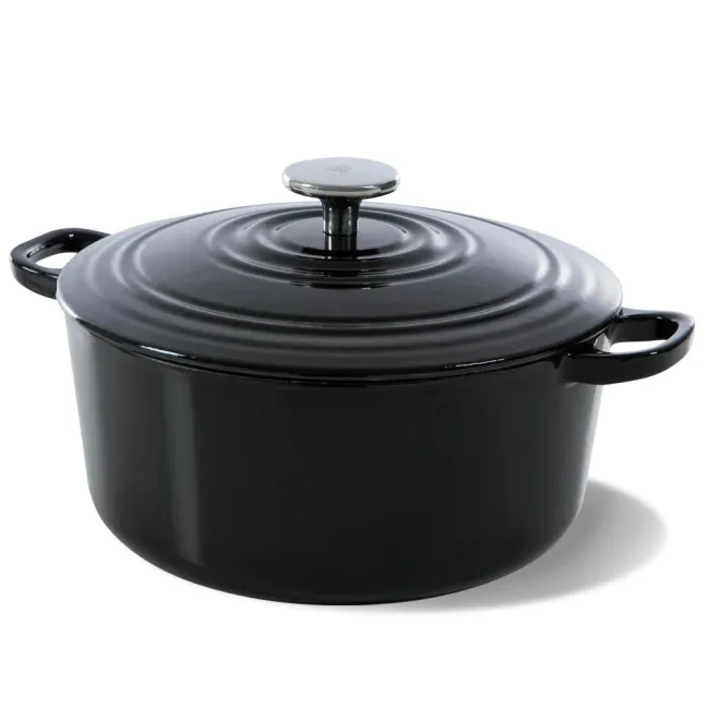 Garnek żeliwny Bourgogne 28cm 6.7l czarny