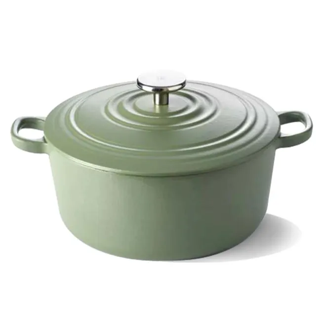 Garnek żeliwny Bourgogne 28cm 6.7L oliwkowy