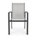Krzesło ogrodowe Coria dark charcoal (jasne siedzisko) - 3