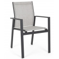 Krzesło ogrodowe Coria dark charcoal (jasne siedzisko) - 1