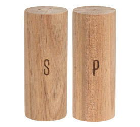 Komplet solniczka+pieprzniczka 4x10cm