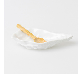 Miseczka z łyżeczką Oyster 13.5x8x2.5cm