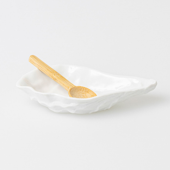 Miseczka z łyżeczką Oyster 13.5x8x2.5cm - 1