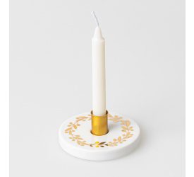 Świecznik okrągły Wieniec 7x2.5cm 