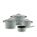 Zestaw garnków Fusiontec Mineral Pro - 7 elementów eukaliptus