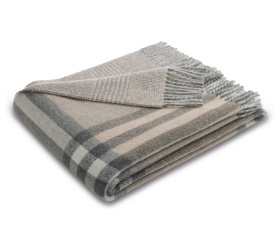 Pled 150x200cm wełniany we wzór