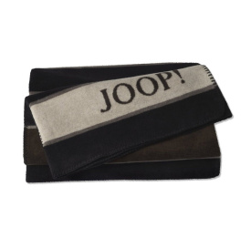 Koc 150x200cm w paski czarny