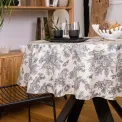 Obrus okrągły 150cm Pastorale Caviar bawełna powlekana - 4