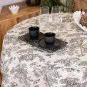 Obrus okrągły 150cm Pastorale Caviar bawełna powlekana - 2