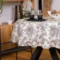 Obrus okrągły 150cm Pastorale Caviar bawełna powlekana - 2