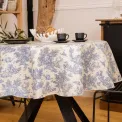Obrus okrągły 150cm Pastorale Navy bawełna powlekana - 2