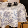 Obrus okrągły 150cm Pastorale Navy bawełna powlekana - 5