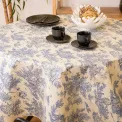 Obrus okrągły 150cm Pastorale Navy bawełna powlekana - 4