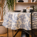 Obrus okrągły 150cm Pastorale Navy bawełna powlekana - 4