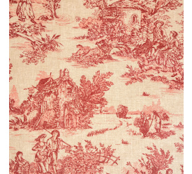 Obrus 250x150cm Pastorale Carmin bawełna powlekana