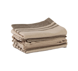 Komplet 3 ręczników kuchennych 70x50cm Prunelle Taupe