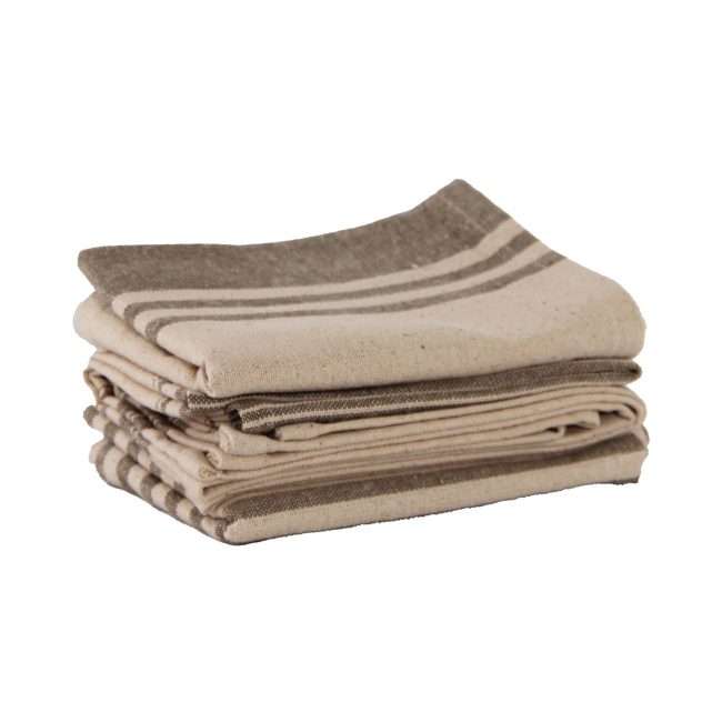 Komplet 3 ręczników kuchennych 70x50cm Prunelle Taupe