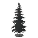 Dekoracja choinka 2D czarna 90x39x25cm - 1
