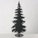 Dekoracja choinka 2D czarna 90x39x25cm - 2