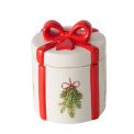 Pojemnik ceramiczny okrągły w kształcie prezentu 300ml 10x13cm - 1