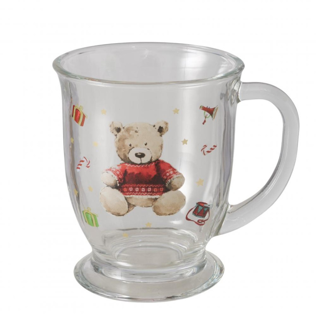 Kubek szklany z misiem 490ml - 1