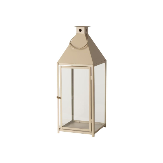 Latarnia Angelico beżowa 70x29x29cm