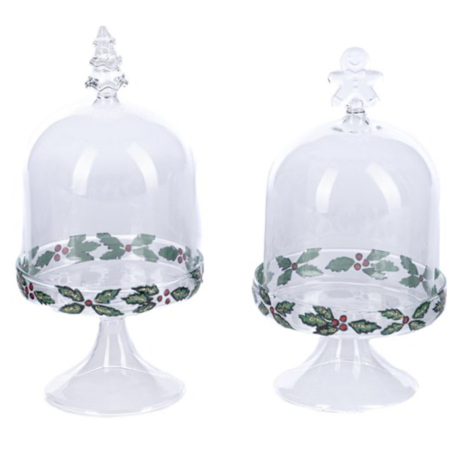 Patera z kloszem 18cm szklana mix2 - 1