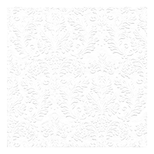 Serwetki 25cm Cameo white