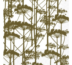 Serwetki 33cm Putkinotko olive