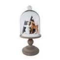 Figurka aniołek z sarną LED 30.5x14.8cm