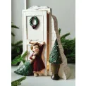 Figurka aniołek przy drzwiach LED szara 25.4x23x11.3cm - 3