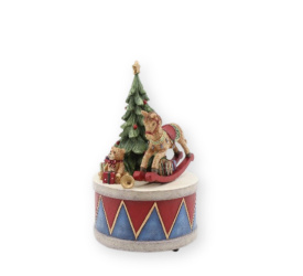 Pozytywka koń na biegunach 15.7x9,3cm