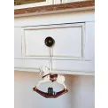 Zawieszka koń na biegunach czerwona 10.5x8.5cm - 3