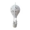 Dekoracja balon ze św. Mikołajem LED biała 56x14.2cm - 1