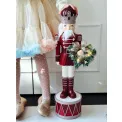 Figurka dziadek do orzechów LED czerwona 59,3x19cm - 5