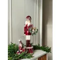 Figurka dziadek do orzechów LED czerwona 59,3x19cm - 3