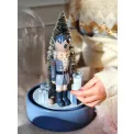 Figurka dziadek do orzechów pod kloszem czerwona LED 29.2x18cm - 2