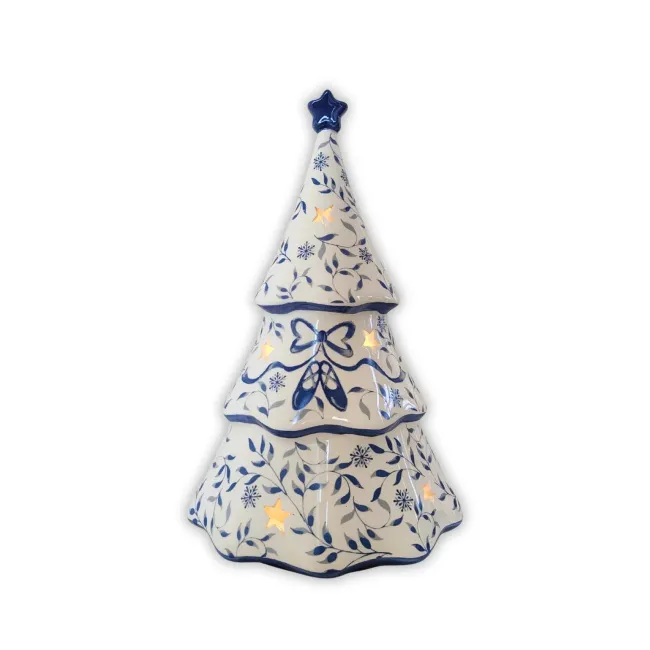 Dekoracja choinka lampka LED niebieska 26.6x6.8cm