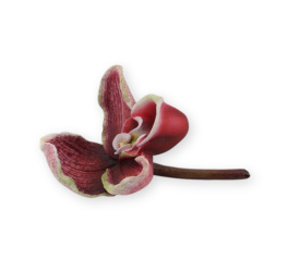 Dekracja kwiat orchidea czerwona 20.3x13.7x9.6cm