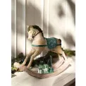 Dekoracja figurka koń na biegunach zielony 28x35x8.2cm - 2